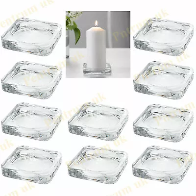 £24.99 • Buy Ikea Glass Tea Light Candle Holder Decoration For Wedding Christmas Parties.etc