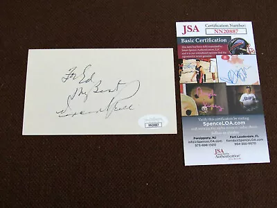 Vincent Price Movie Actor Walk Of Fame Thrillers Signed Auto Vtg Index Card Jsa  • $149.99