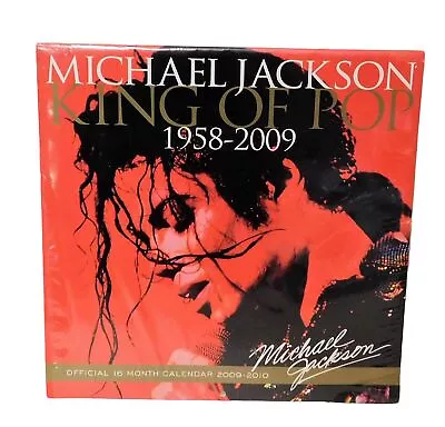 Michael Jackson King Of Pop 1958-2009 Calendar 16 Month 2009-2010 Sealed • $12.50