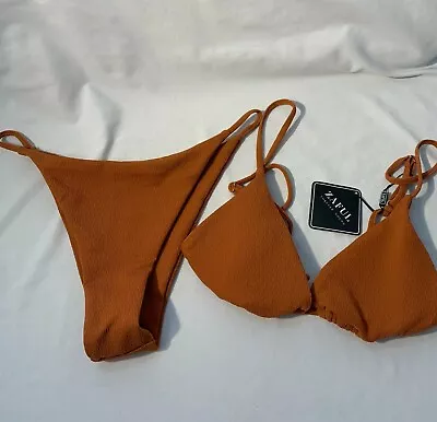 Zaful Rust Bikini - US Size 8 - Textured - String • $19.99