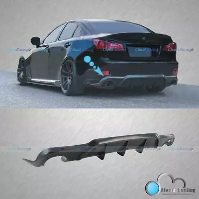 For 06-13 Lexus IS250 IS350 Rear Diffuser Add On Black Kit DMR Style Bumper Lip • $61.32