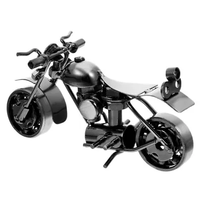  Motorcycle Model Dollhouse Miniatures Home Decoration Bike Ornament Decorate • £13.65