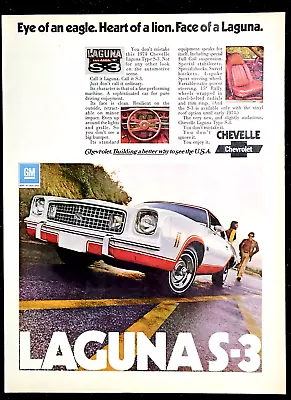 Chevy Chevelle Laguna S-3 1974 Vintage Print Ad • $8.32