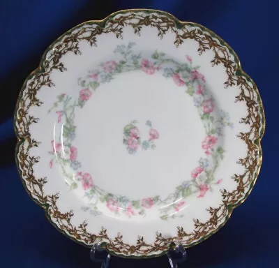 Gorgeous Haviland Limoges Morning Glory & Heavy Gold 9.75 Dia Plate • $49.99