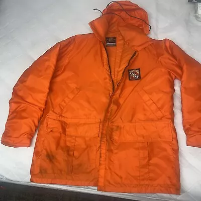 Stearns Hunter Flotation Coat FJ-55 XL Type 3 Orange Jacket Buoyant Device • $35