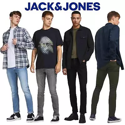 Jack And Jones Glenn Original Slim-Fit Jeans Low Rise Stretchable Denim Pants • £24.99