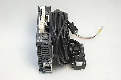 MITSUBISHI AC SERVO DRIVER MR-J3-10B MOTOR HF-KP13CABLE 3mTESTED WORKING FREE • $210