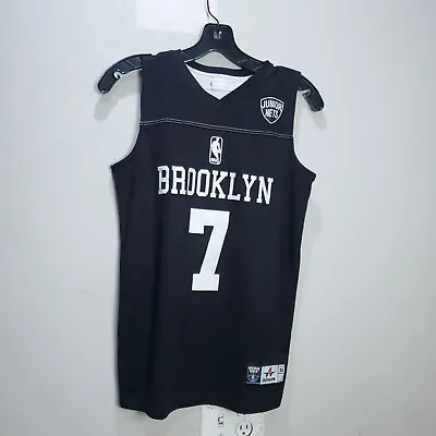 Broonklyn Nets Junior Jersey Size M Reversible Black White Shirt Alleson Sports • $12.69