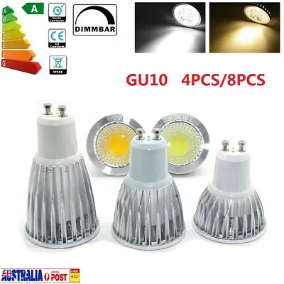 4/8PCS 9W 15W GU10 LED Light Bulbs Spotlight Warm Cool White COB Downlight Lamp • $27.54