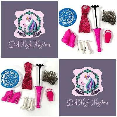 DollMod Maven🦄 Monster High DRACULOCKER Doll Dress Accessories Draculaura Lot • $49.99