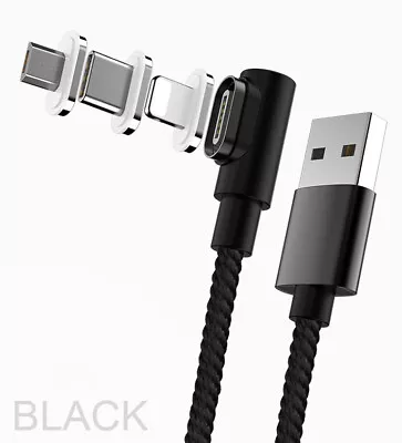 Magnetic Fast Chager Cable IOS Micro USB Type-C Plug For IPhone Samsung IPad • $8.98