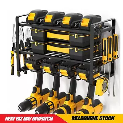 Power Tool Rack Organizer Heavy Duty Drill Holder Wall Mount 3 Layers • $33.99