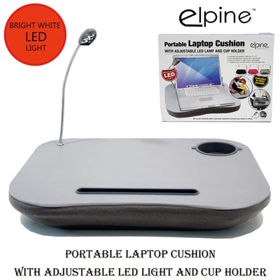 Laptop Tray Cushion Table with LED Light - Brits Home Garden