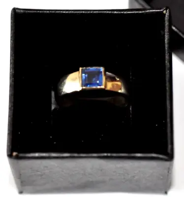 Vintage 14K Solid While Gold Aquamarine Vintage Ring Size 6+ @ 4.8 Grams • $495