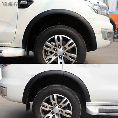 $290.84 • Buy For Ford Everest 4x2 4x4 2016 17 Matte Black Fender Flares Wheel Arch 3 Inch