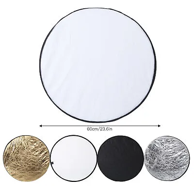 60cm Round Reflector 5 In 1 Collapsible Photography Background Reflector GDS • £17.25