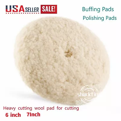 Heavy Cutting Wool Pad For Double Sided Cutting Buffing & Polishing Pad  5/8-11 • $15.99
