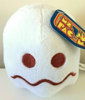 Pac-Man Plush 4 Inch.  New White Ghost . Toy. Soft. Collectible Pac Man • $12.99