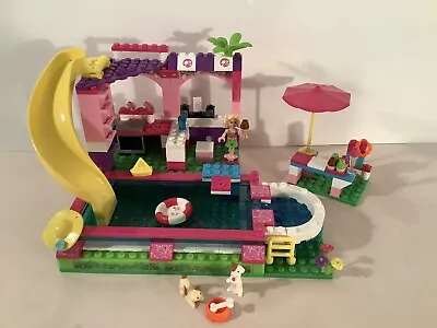 Mattel Mega Bloks Build N Style #80136 Barbie  Chelsea's Pool Party Set • $15.95