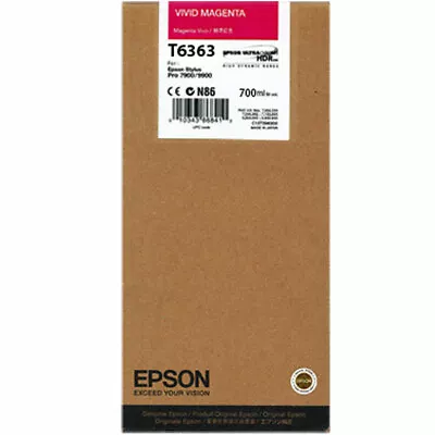 Genuine Epson T6363 Magenta Ink Cartridge For Stylus Pro 9890 9900 7700 9700 • $23.99