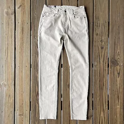 Marine Layer Original Slim Ivory Cream Stretch Skinny Jeans Men's 30 X 32 • $18.93