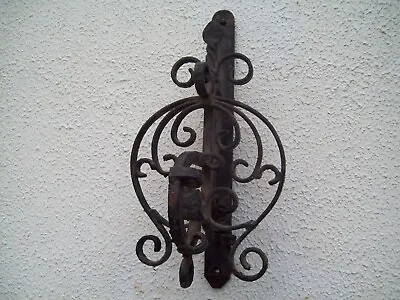 £12 • Buy Old Wrought Iron Bell Pull Unit