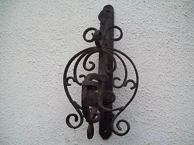 £12 • Buy Old Wrought Iron Bell Pull Unit