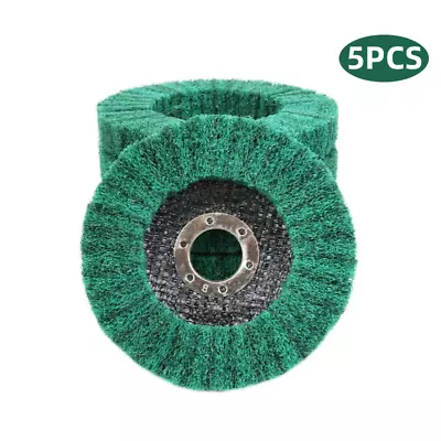 5PCS 4-1/2  Nylon Metal Cleaning Polishing Wheel Pad Flap Disc For Angle Grinder • $19.99