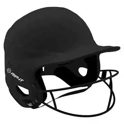 RIP-IT Vision Pro Fastpitch Softball Batting Helmet Black Matte Size M/L • $65