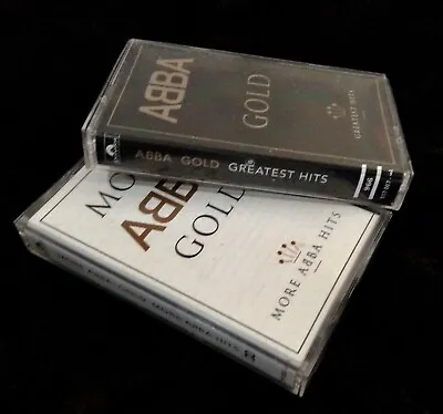 2 X ABBA GOLD + More ABBA GOLD 1st Release Australian Cassettes 1992 1993 • $28