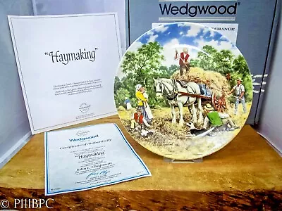 £18.62 • Buy Wedgwood Collectors Plate - Life On The Farm 'Haymaking' Certificate &Box