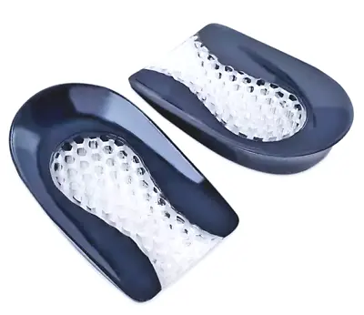 2-pair Gel Heel Cups Silicone Honeycomb Foot Pads Feet Shoe Inserts Shock Absorb • $11.95