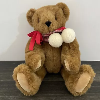 The Vermont Teddy Bear Company Plush Jointed Winter Scarf Stuffed Animal USA 17  • $17.99