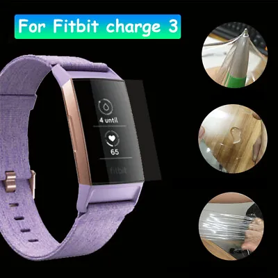 $4.03 • Buy 3x Screen Protector For Fitbit Charge 4/ Charge 3/ Charge 2 Compact Hardness LCD