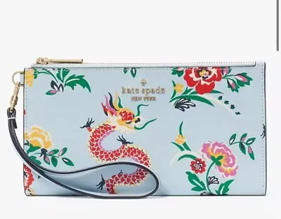 Kate Spade Lunar Year Of The Dragon Flame Double Zip Wristlet Bag Clutch NWT • $191.24