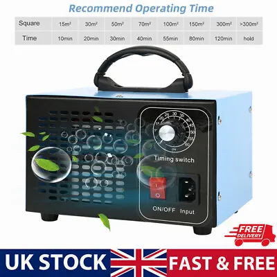 Ozone Generator 48000mg/h Air Purifier Ozone Machine O3 Ozone Deodorizer UK Plug • £57.99