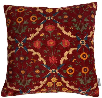 Red Cushion Cover Osborne & Little Floral Fabric Mirza Traditional Kilim Rug 16  • £15.99