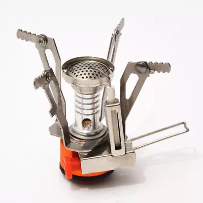 Mini Outdoor Picnic Camping Hiking Foldable Gas Stove Cookout Butane Burner D • $9.02