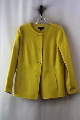 Talbots Women's Mustard Yellow Wool Fashion Coat Sz 4 • $9.99