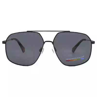 Polaroid Core Polarized Grey Navigator Unisex Sunglasses PLD 6173/S 0807/M9 58 • $21.99