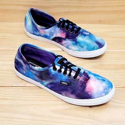 Vans Atwood Cosmic Galaxy Womens Size 7 Blue Low Top Skate Sneakers Shoes • $25