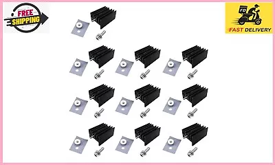 Easycargo 10 Packs TO-220 Heatsink + Insulator/Mounting Kits For LM317 LM317t • $11.99