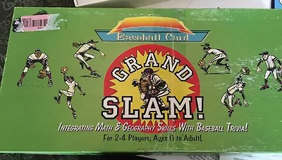 Baseball Card Grand Slam Intergrating Math Geography BB Trivia Board Game VTG • $15.99