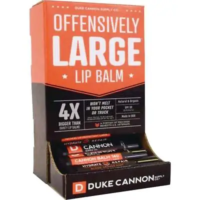 Duke Cannon Hydrate + Repair 0.56 Oz. Orange Mint 30 SPF Lip Balm Pack Of 15 • $104.26