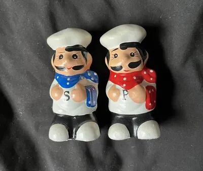 Vintage Chef Salt And Pepper Shakers • $12.99