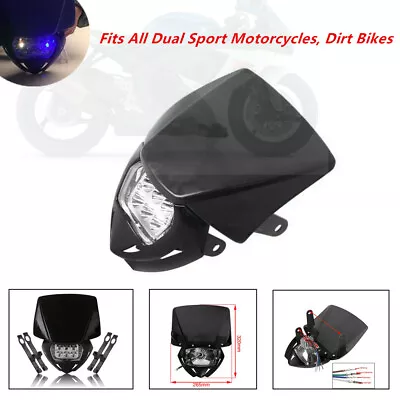 $31.95 • Buy 12V Universal Motorcycle 6LED 18W  Headlight Square Headlights For ATV UTV Lamp