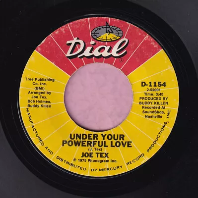 Joe Tex   Under Your Poweful Love   Dial Northern / Soul Listen • $6.22