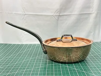 Matfer Bourgeat Copper Flared Saute Pan With Lid 7 7/8 (1) • $425