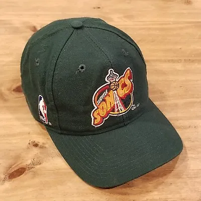 Vintage Seattle Supersonics Hat Cap Snapback Sports Specialties Plain Logo NBA • $89.96