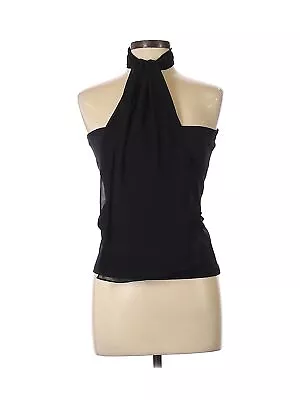 Moda International Women Black Halter Top L • $14.99